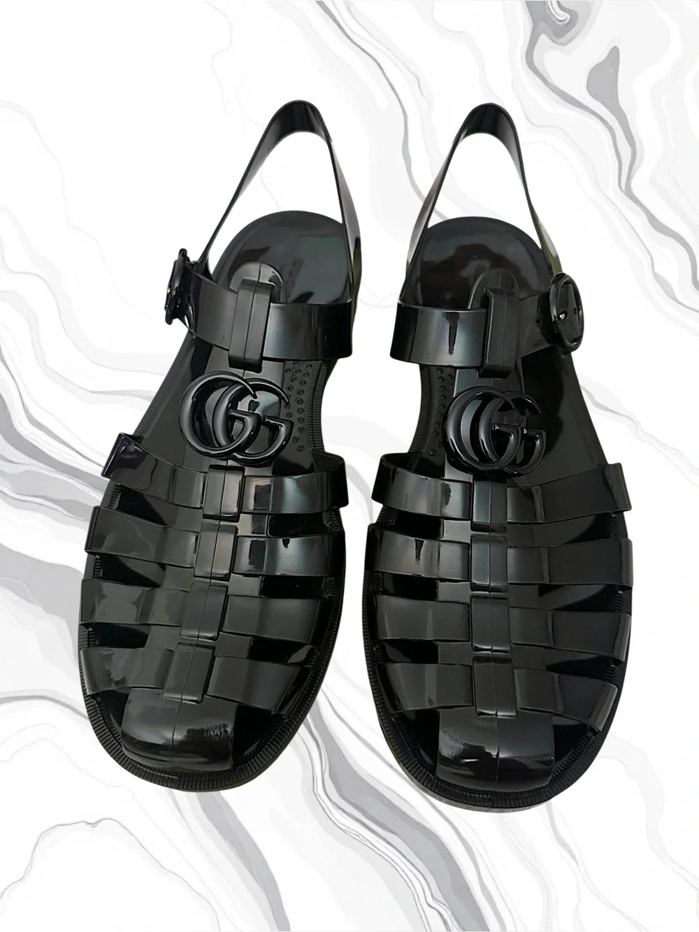 Gucci Fisherman GG Sandals